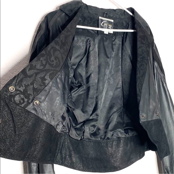 Global Identity Vintage 80’s Leather Crop Jacket - Picture 10 of 15